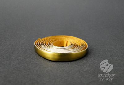 Banda plumb natur autoadeziva - auriu 6mm/1m